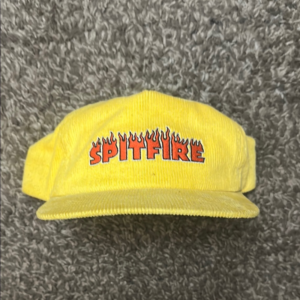 Spitfire Vibrant Yellow Corduroy hat lightly used